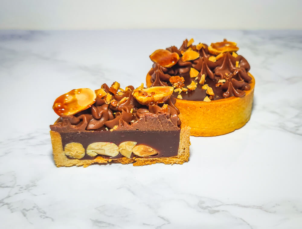 Salted caramel-peanut-chocolate